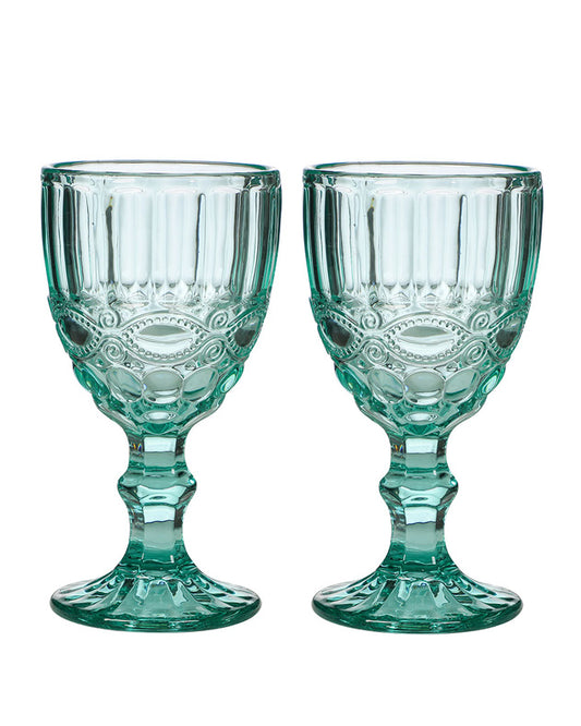 Aurielle Turquoise Wine Goblet