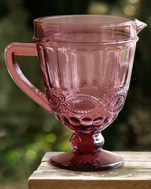 Aurielle Amethyst Glass Serving Pitcher