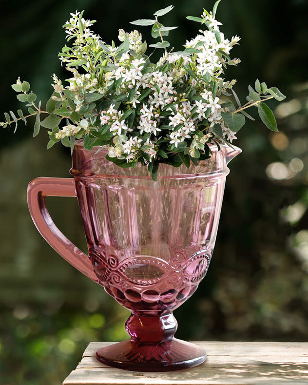 pink flower vase