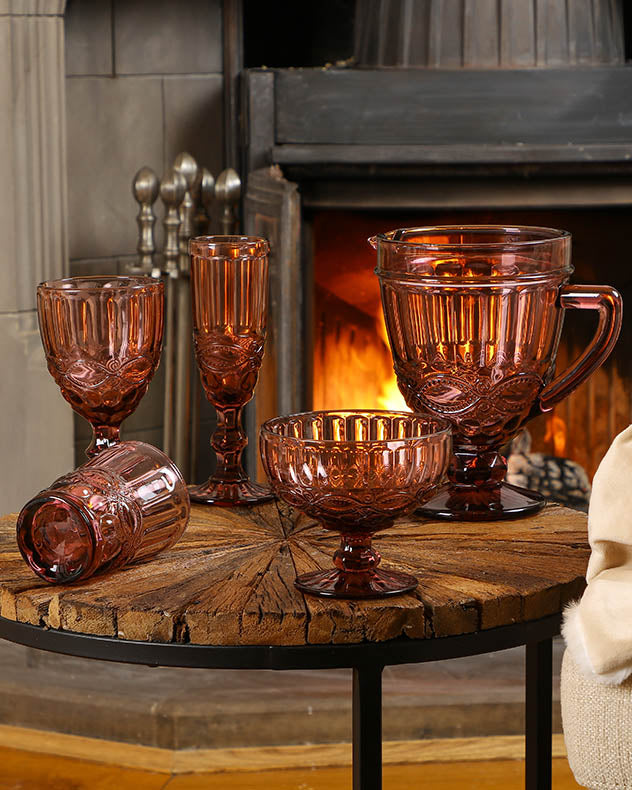 Aurielle Amethyst Glass Serving Pitcher