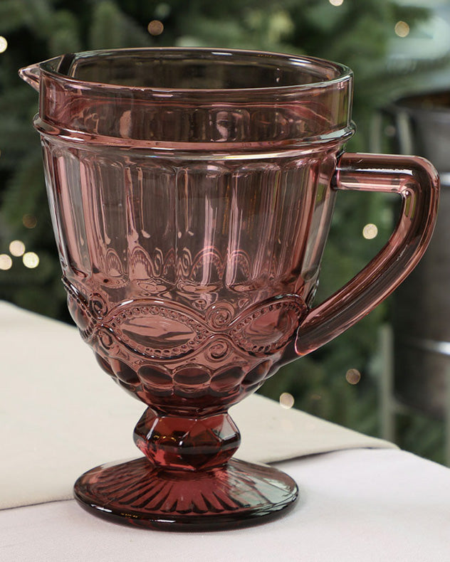Aurielle Amethyst Glass Serving Pitcher