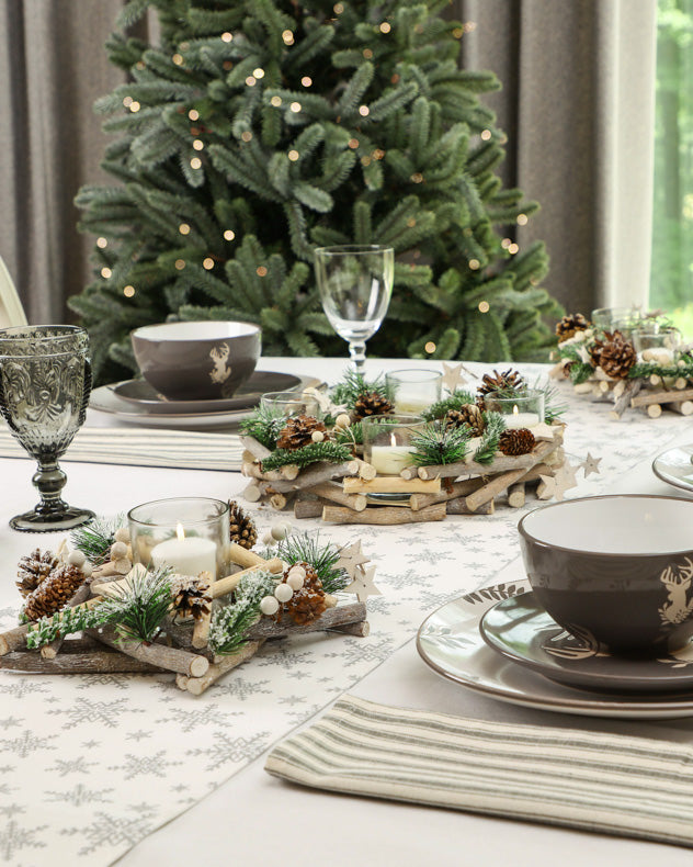 nordic stag tablescape