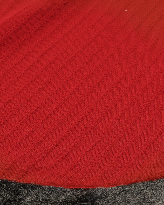 Red Nordic Christmas Tree Skirt