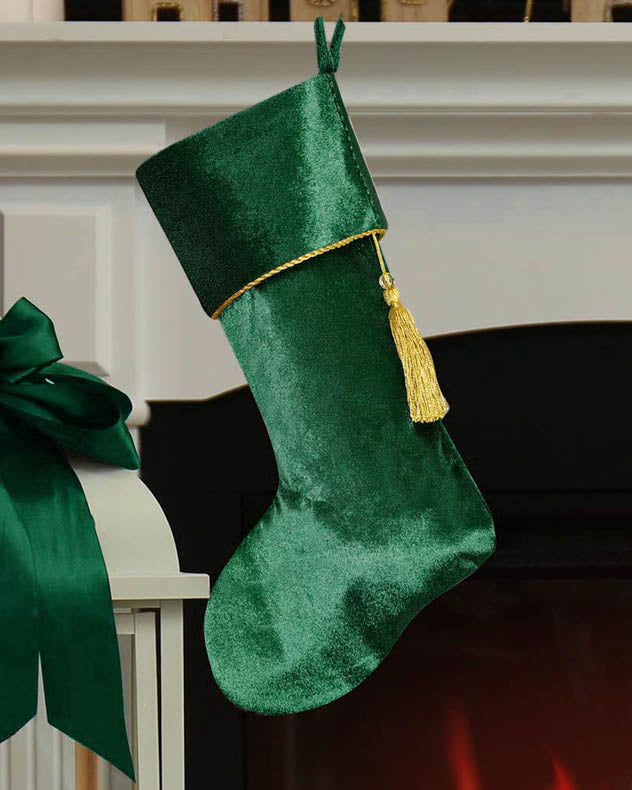 Kensington Green Velvet Christmas Stocking