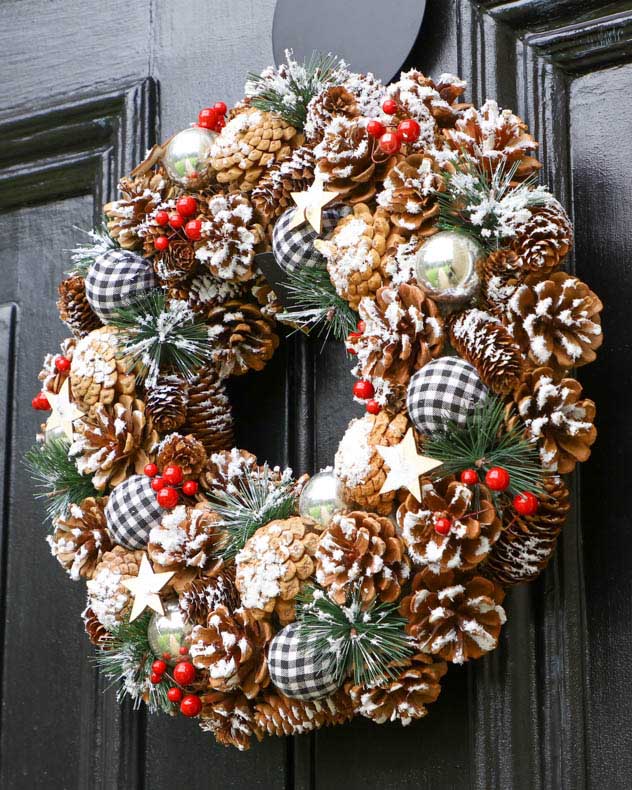 Gingham Glory Wreath 38cm