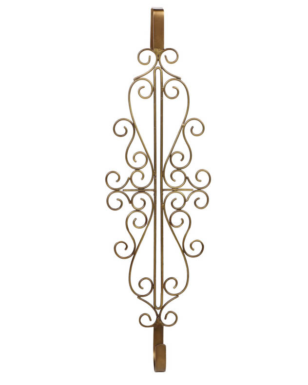 Extra Long Ornate Wreath Hanger