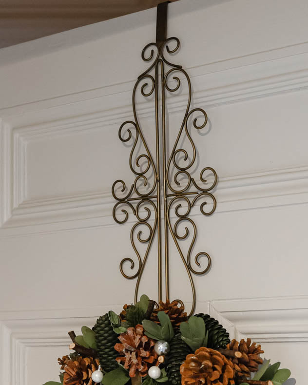 Extra Long Ornate Wreath Hanger