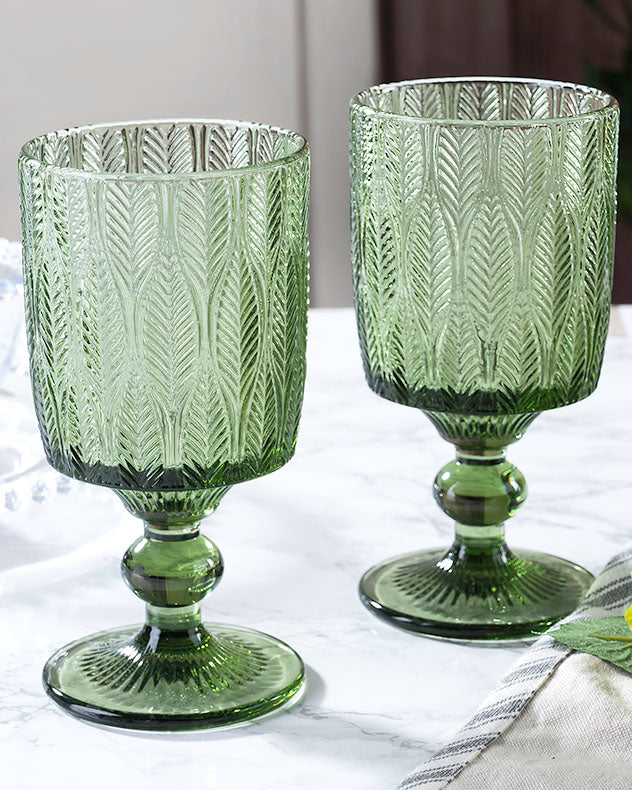 Botanic Green Goblet