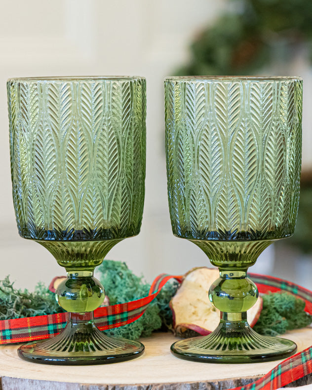 Botanic Green Goblet