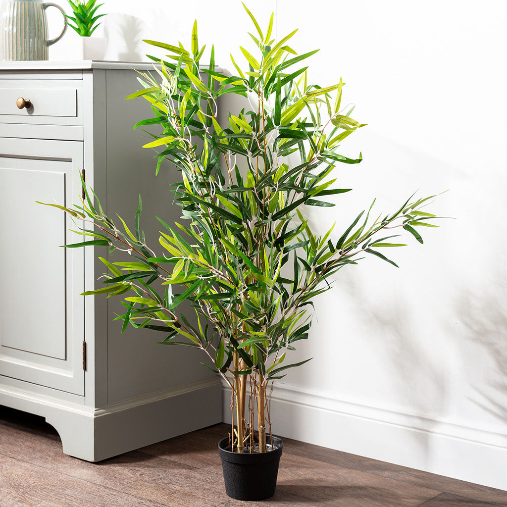 Faux Potted Bamboo Plant