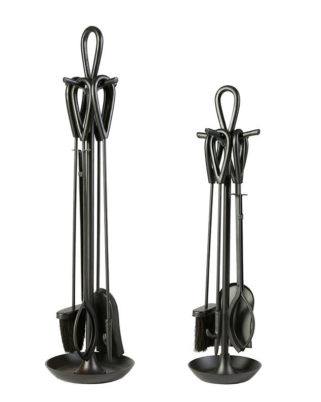black companion sets in two sizes