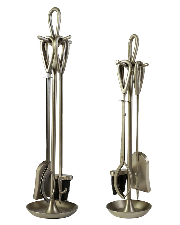 Pewter fire tools set