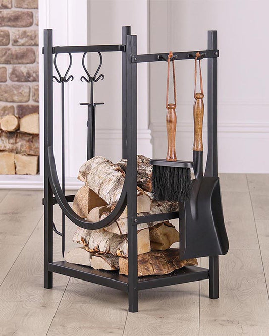Chelsea Fire Tools and Log Storage Unit