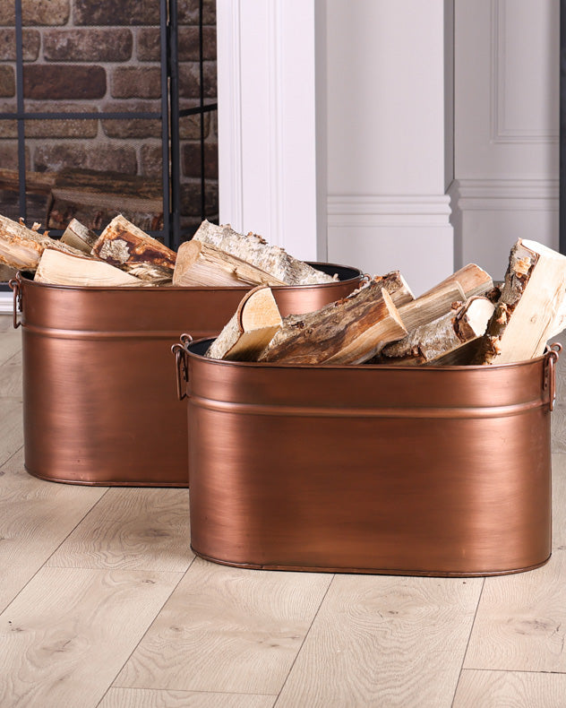 Bronte Copper Coal Bucket