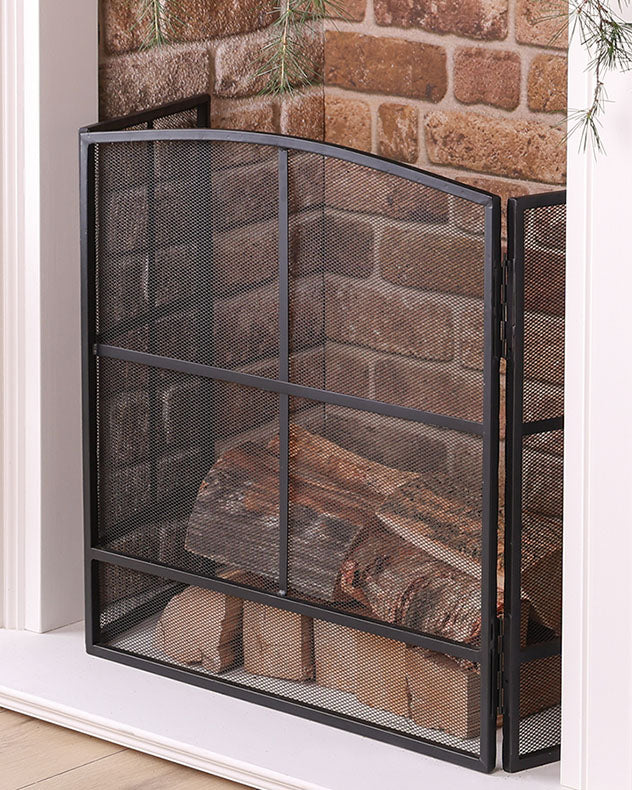black fire guard screen