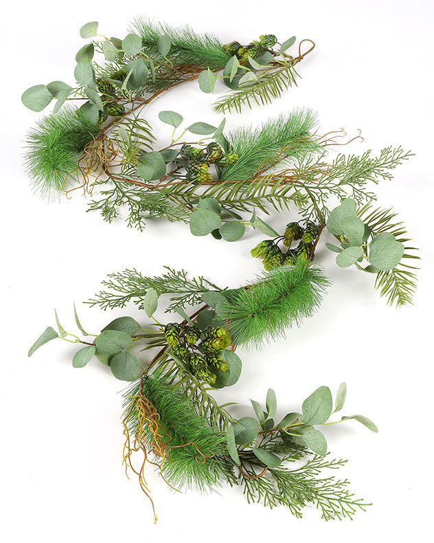 evergreen christmas garland