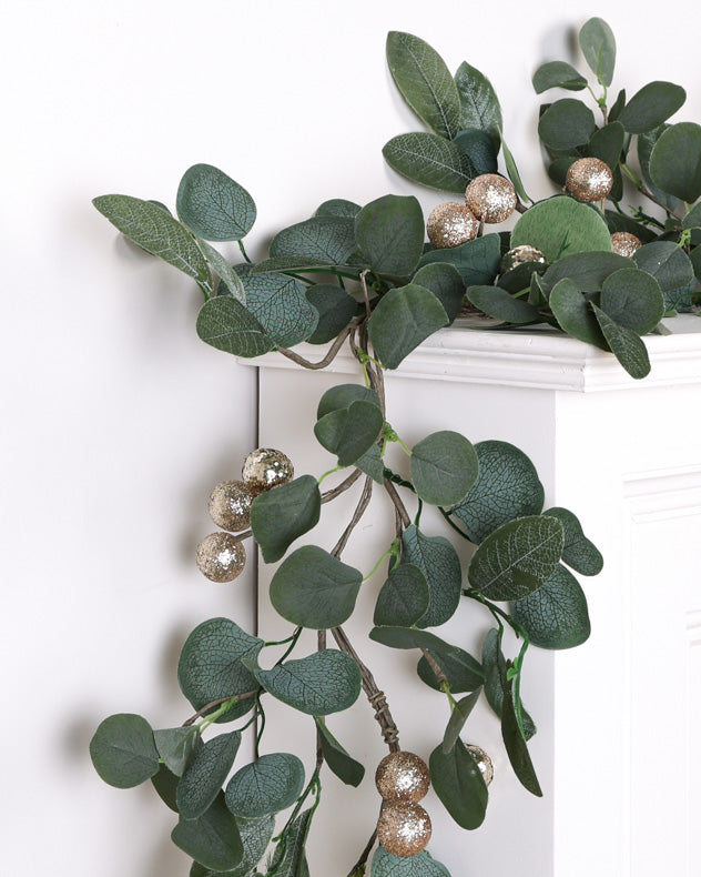 Gold Berry Eucalyptus Garland 200cm
