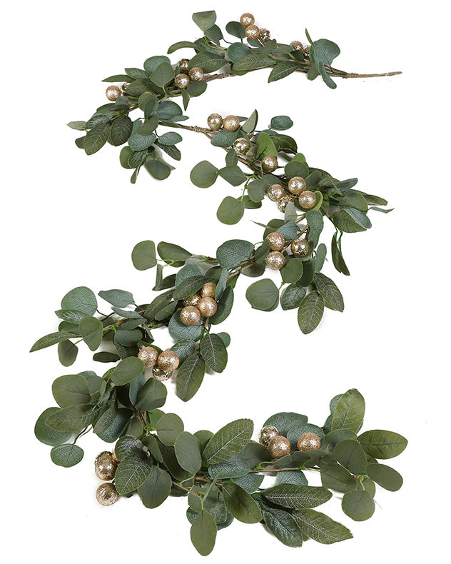 Gold Berry Eucalyptus Garland 200cm