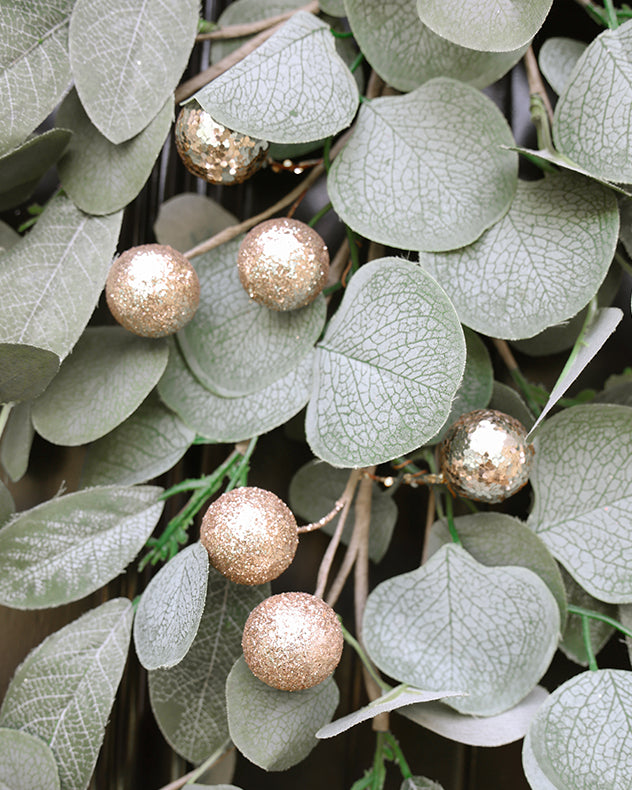 Gold Berry Eucalyptus Swag 67cm