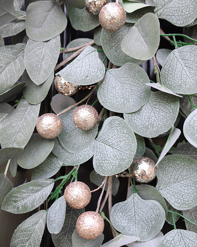 Gold Berry Eucalyptus Swag 67cm