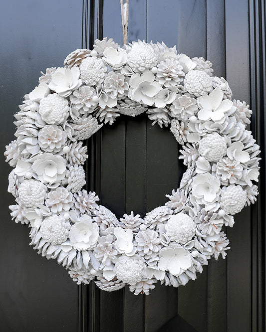 Dreaming of A White Christmas Wreath 50cm