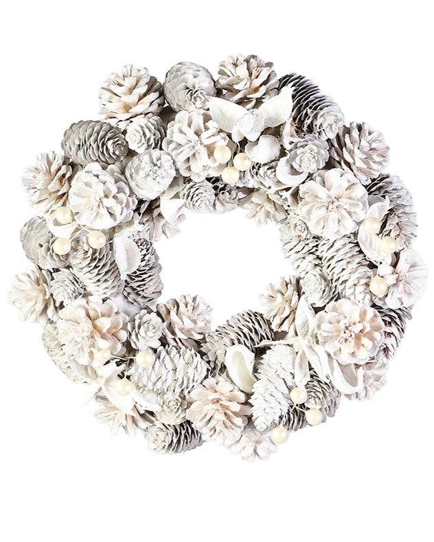 Polar Wonderland Pinecone Wreath 30cm