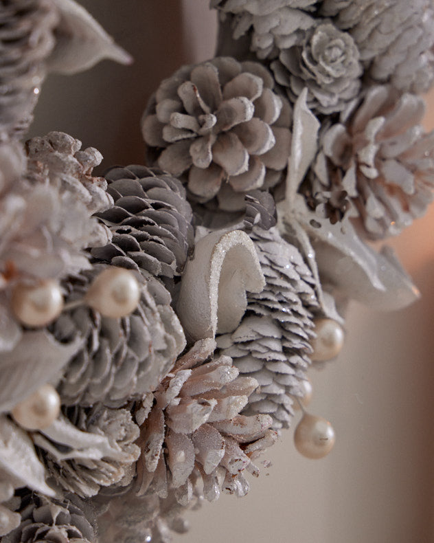 Polar Wonderland Pinecone Wreath 30cm