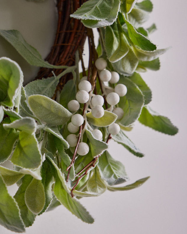 lambs ear wreath