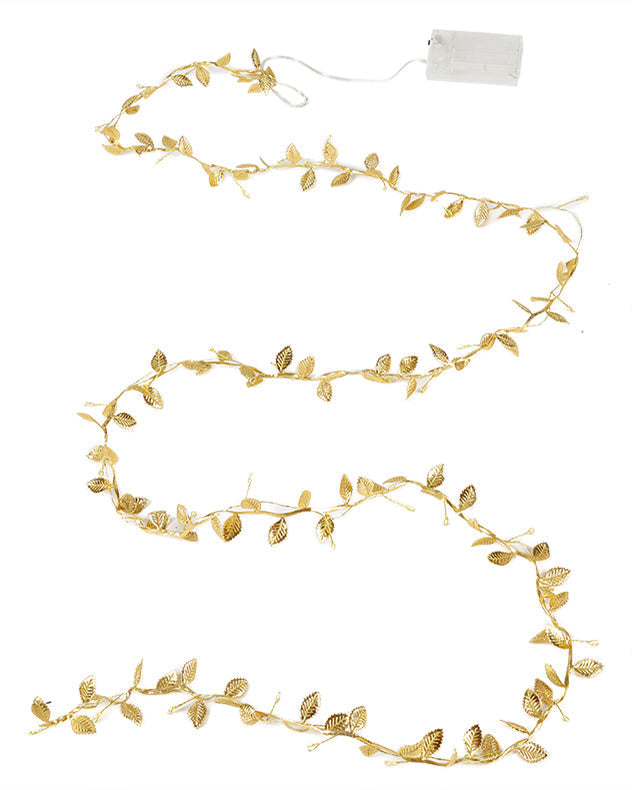 gold christmas garland