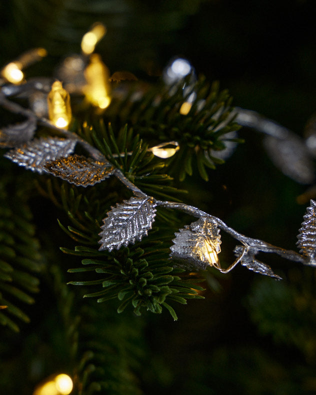Silver Trailing leaf String Garland 200cm