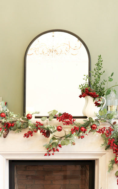 Indoor Outdoor Classic Arched Iron Mirror