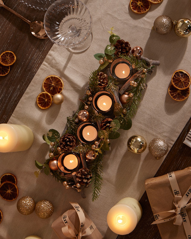 christmas candle centrepiece