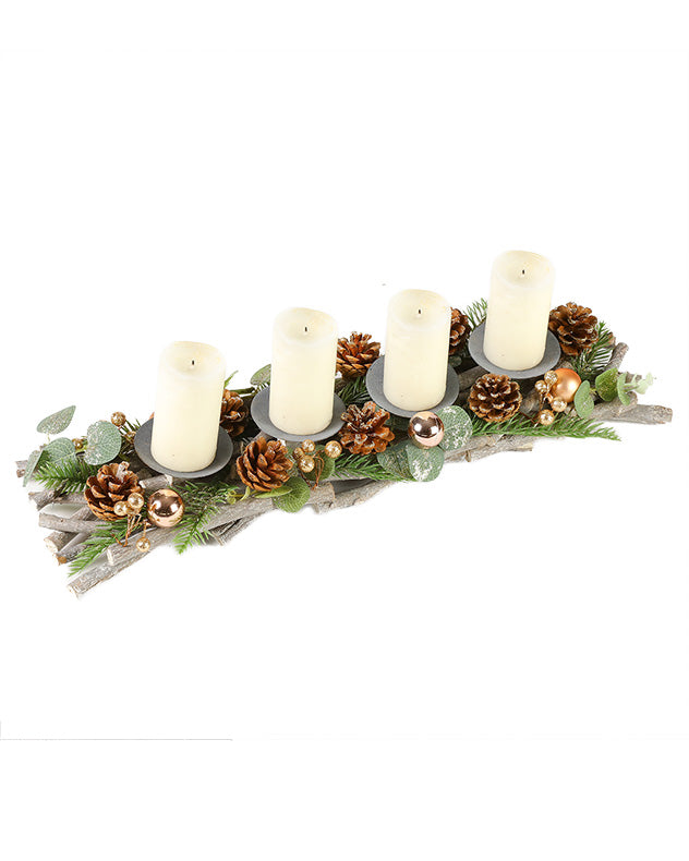 4 candle holder centrepiece