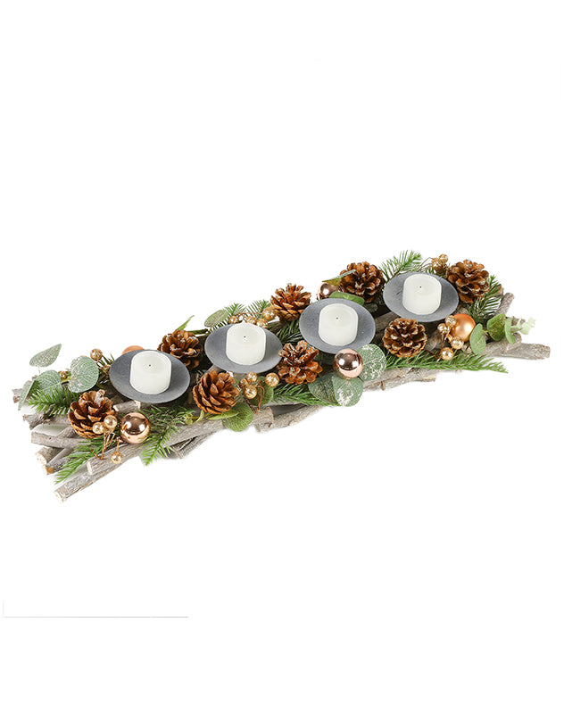 4 tealight christmas candle holder