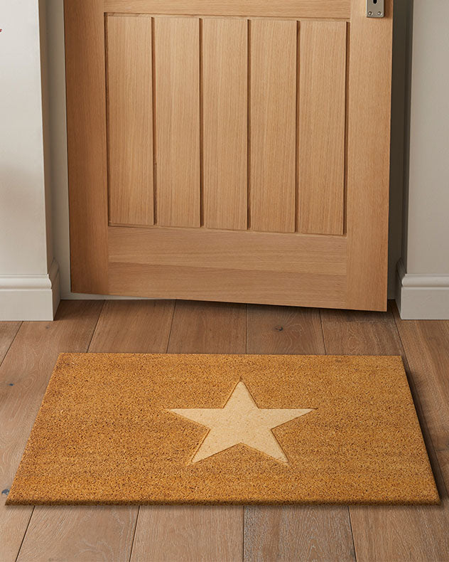 Cavallo Natural Coir Cut Out Star Doormat
