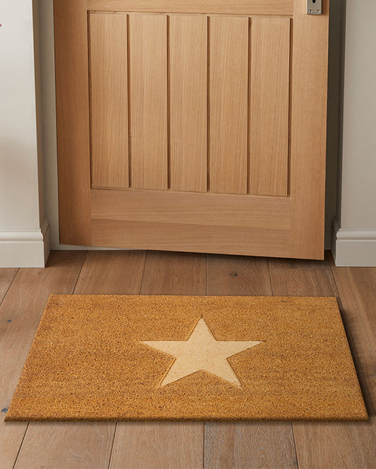 Cavallo Natural Coir Cut Out Star Doormat