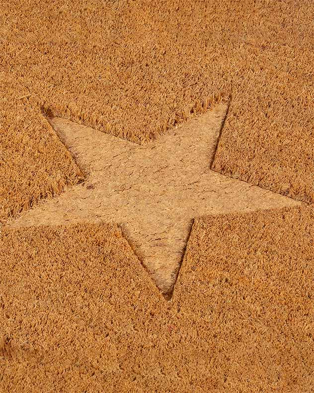 Cavallo Natural Coir Cut Out Star Doormat