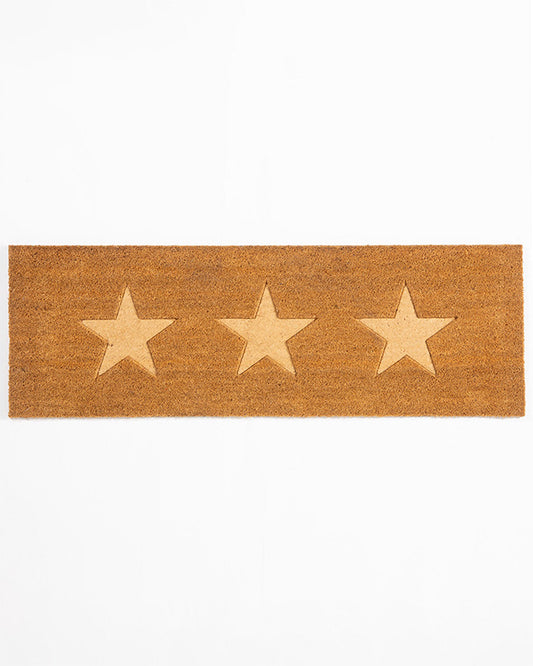 Cavallo Natural Coir Cut Out Star Doormat Runner