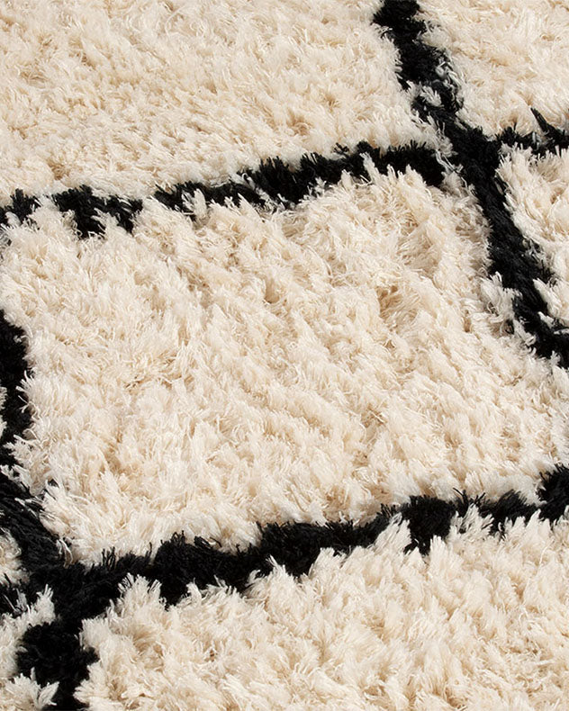 Braemar Argyle 120x170cm Cream And Black Rug