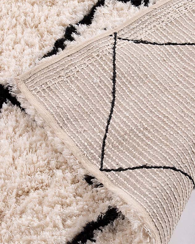 Braemar Argyle 120x170cm Cream And Black Rug