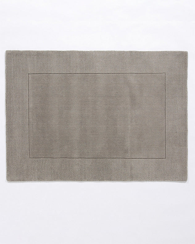 Knaresborough 160 x 230cm Silver Wool Rug