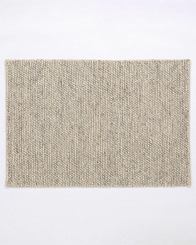 Heptonstall 120 x170cm Cream Wool Pebble Rug