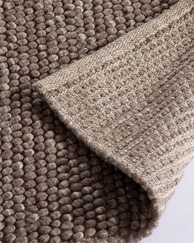 Heptonstall 120 x170cm Taupe Wool Pebble Rug