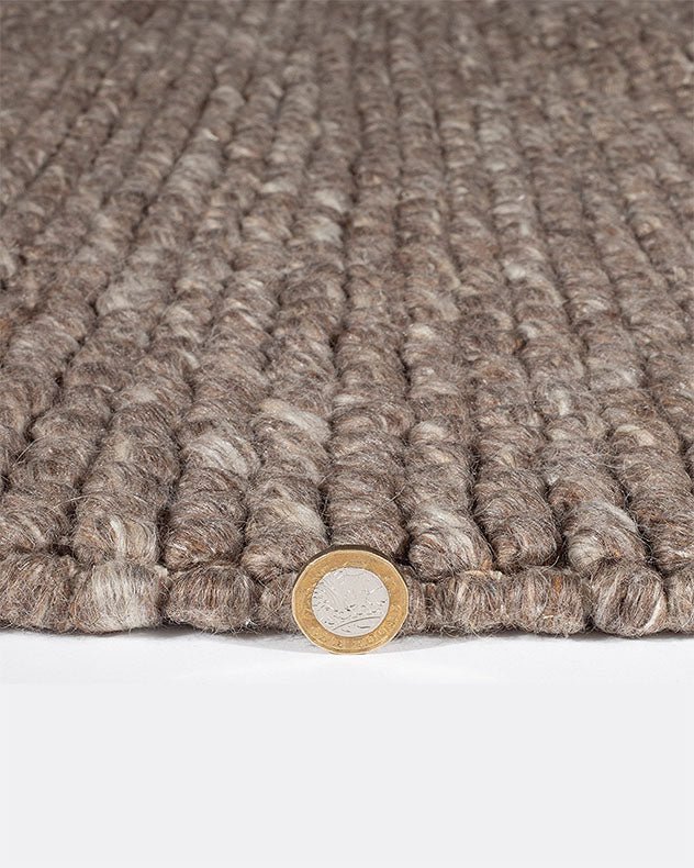 Heptonstall 160 x 230cm Taupe Wool Pebble Rug