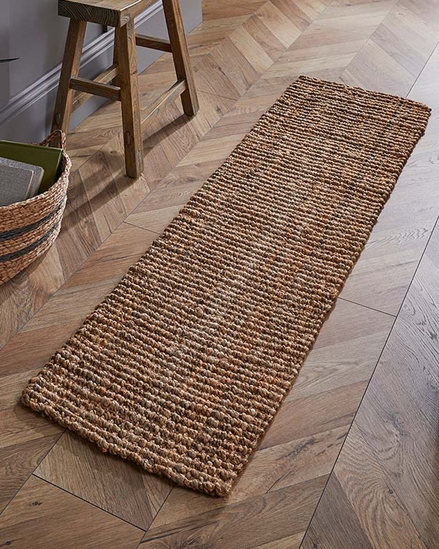 Sandsend Natural Long Jute Runner Rug