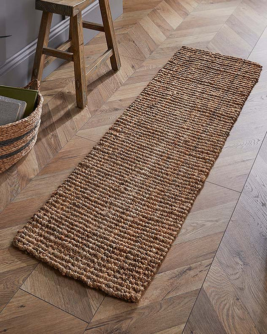 Sandsend Natural Long Jute Runner Rug