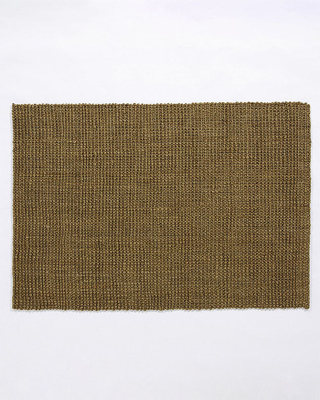 Sandsend Olive Handwoven Jute Rug