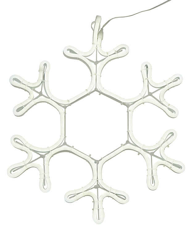 White Snowflake Neon Christmas Light