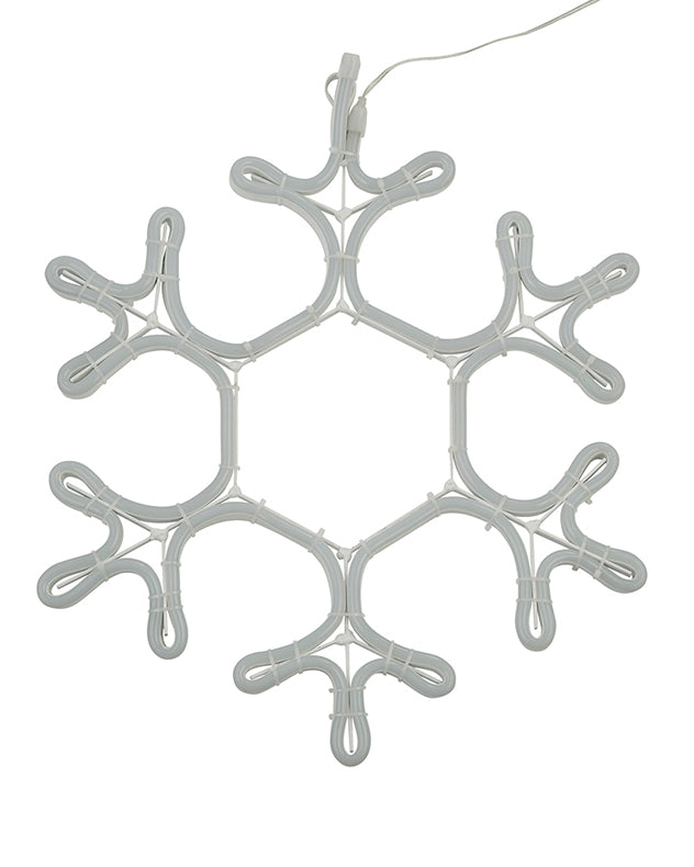 White Snowflake Neon Christmas Light