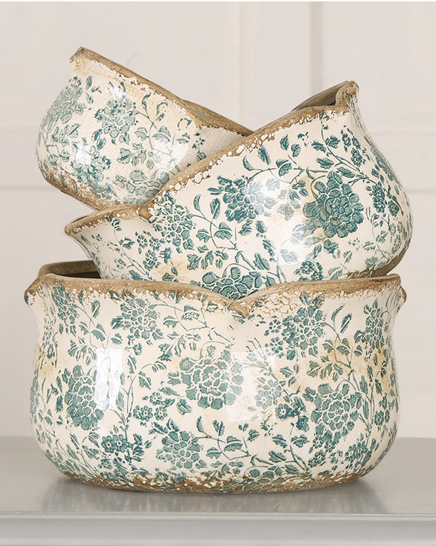 Set of 3 Florence Ceramic Planters